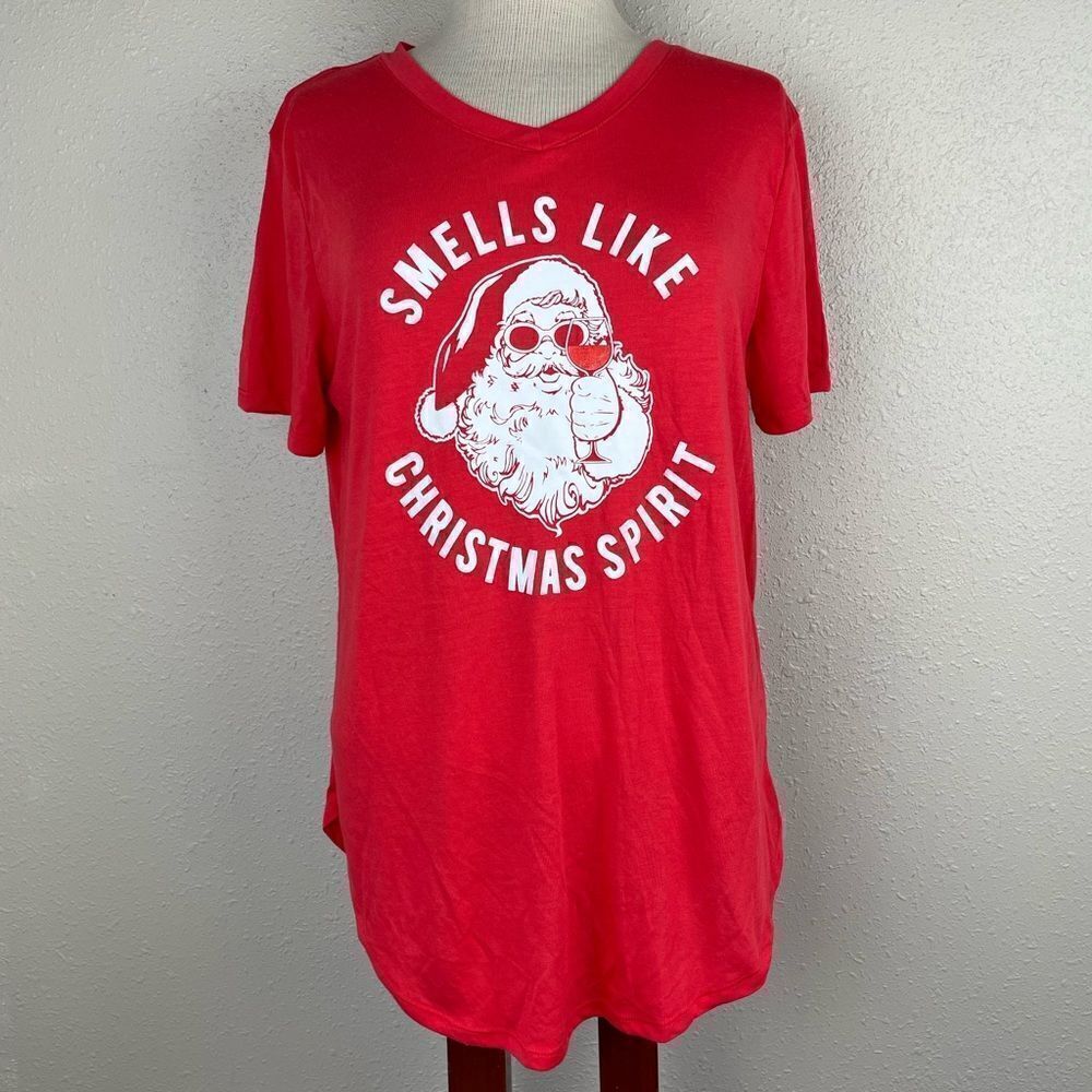 Smells Like Christmas Spirit T-Shirt Size L EUC